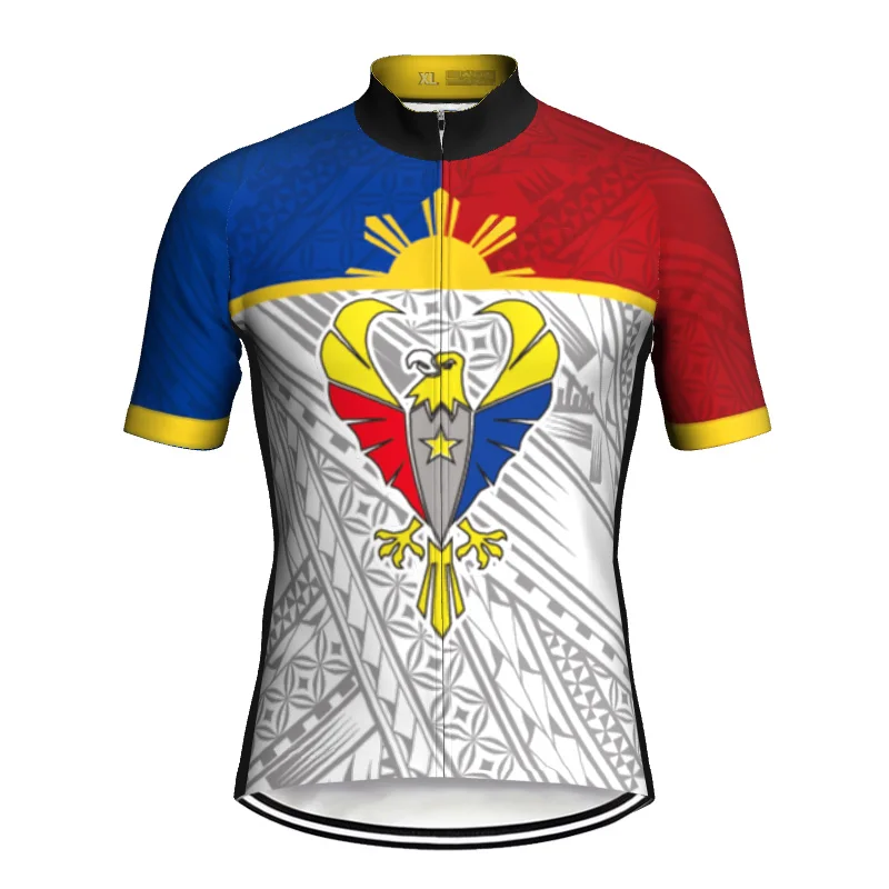 

2022 Philippines Short Sleeve Jersey Cycling Clothes Road MTB Bike Shirt Bicycle Downhill Wear Camping Jacket Sweater Sport Top