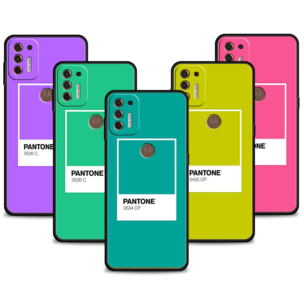 Pantone Colorful Card Funda Celular Coque For Motorola G9 Power Play G50 One Fusion G8 Plus Lite G60 G Stylus 2022 G22 G31 G30
