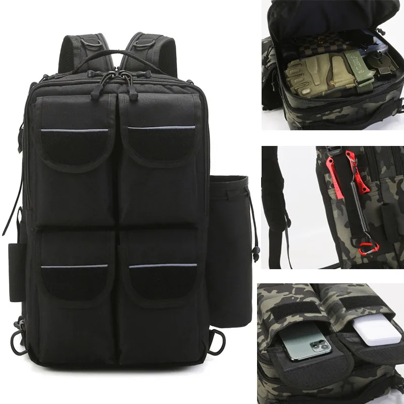 

SUUTOOP Мужская многофункциональная нагрудная сумка на лямках, открытый рюкзак, сумка на плечо, тактическая сумка через плечо, сумка-мессенджер для мужчин и женщин