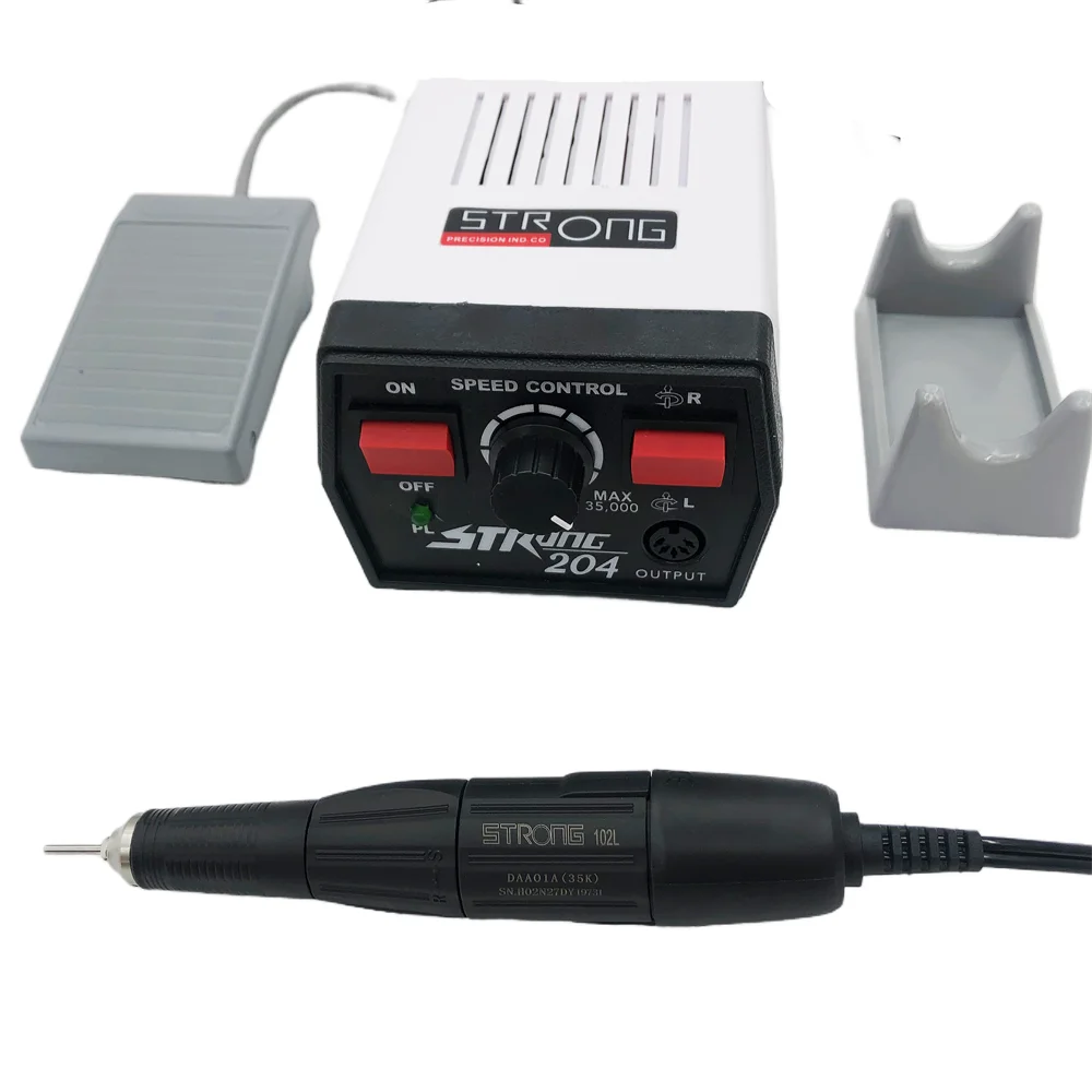 

35000RPM Manicure Machine Strong 204 102L 65W Nail Drill Pedicure Nail Gel Polishing Device Strong Grinding Nail Drill Bits Set