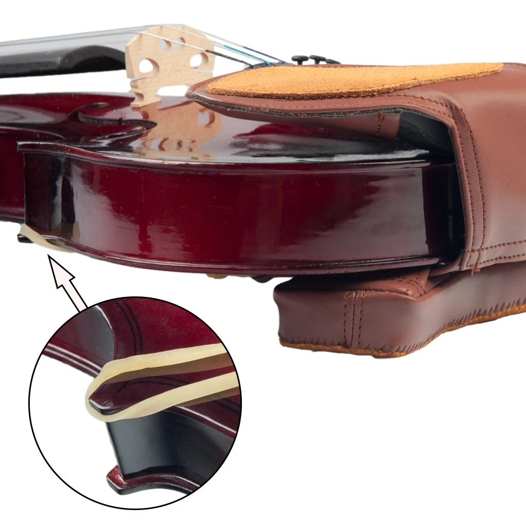 Подкладка для скрипки из коричневой овечьей кожи аксессуары плеч и подбородка