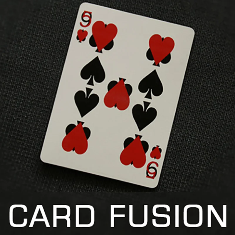 

Card Fusion Magic Tricks Find Out The Chosen Card Fused Card Magia Magician Close Up Street Illusions Gimmicks Mentalism Props
