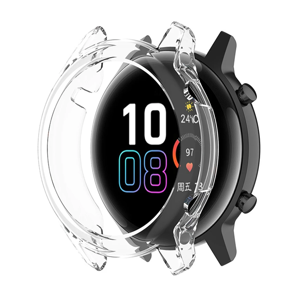 

Soft TPU Protective Case For Honor Magic Watch 2 42mm 46mm Smart Watch HD Clear Bumper Cover Accessories