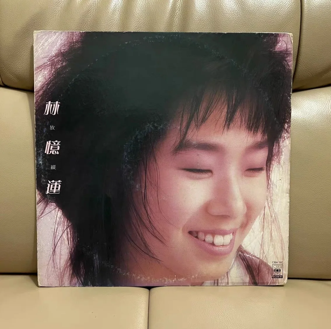 Old Collection 33 RPM 12 inch 30cm 1 Pink Vinyl Records LP Disc Asia China Pop Music Cantonese Female Singer Sandy Lam Song