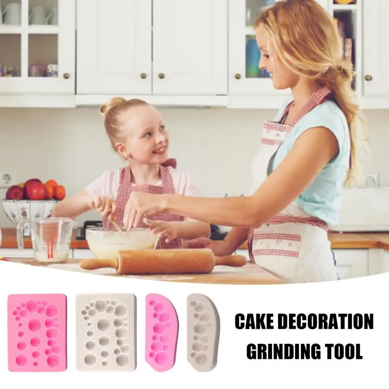

Cake Fondant Mold Multifunctional Reusable Silicone Fondant DIY Chocolate Molds 3D Cake Baking Tool Decoration Mould Accessories