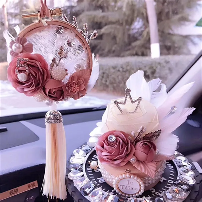 

Изысканная искусственная кожа, креативные цветы, украшения для автомобиля, зеркала заднего вида, фотообои, украшения для автомобиля