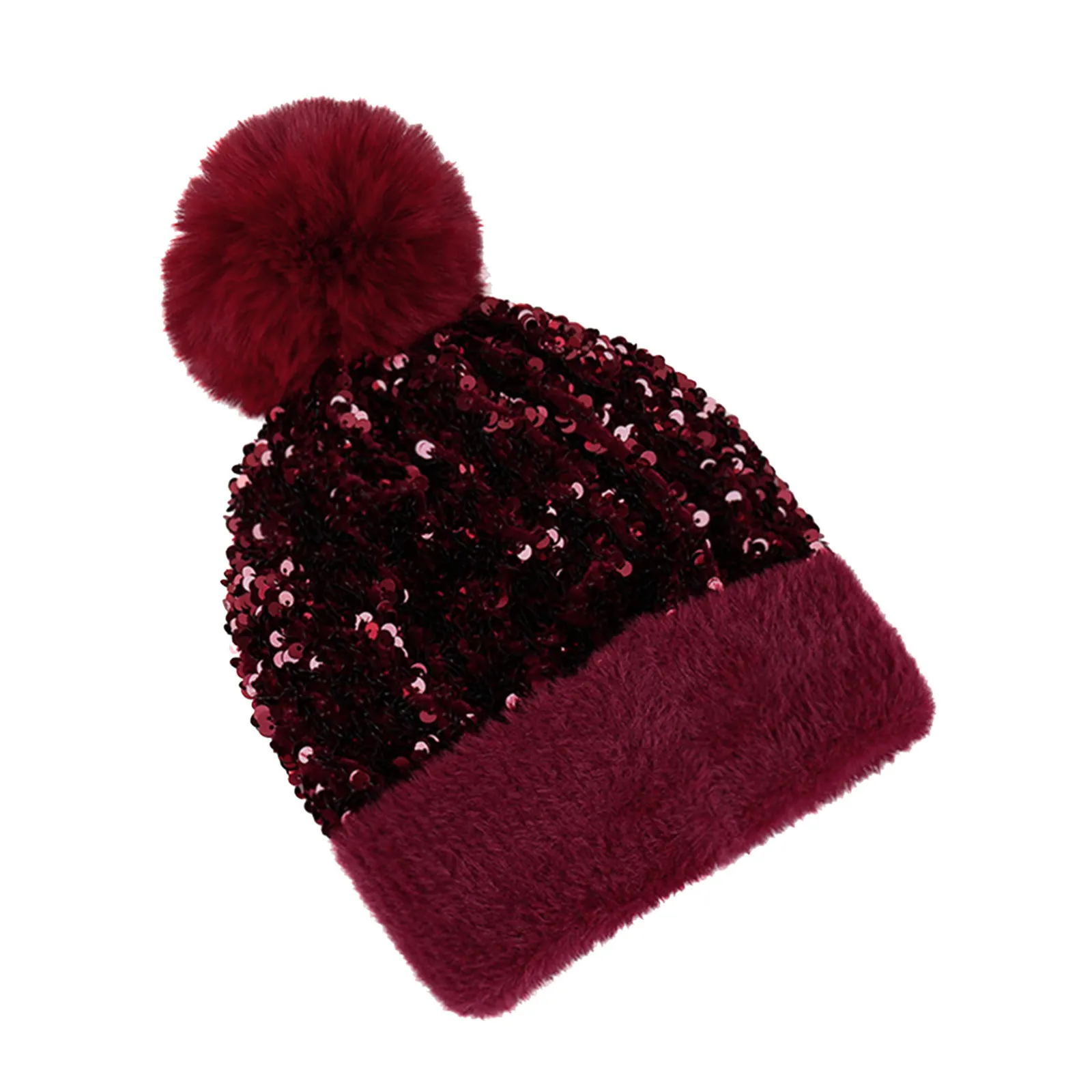 

Fashion Winter Ski Knit Hat Casual Crochet Women Beanie Ball Warm Cap Ski Berets Fashion Girls Beret Hat