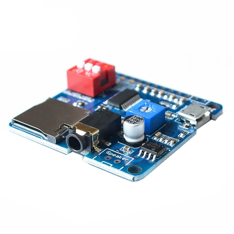 Voice Playback Module MP3 Player Module+1GB Memory Card Class D Amplifier Board DY-SV5W 1Set