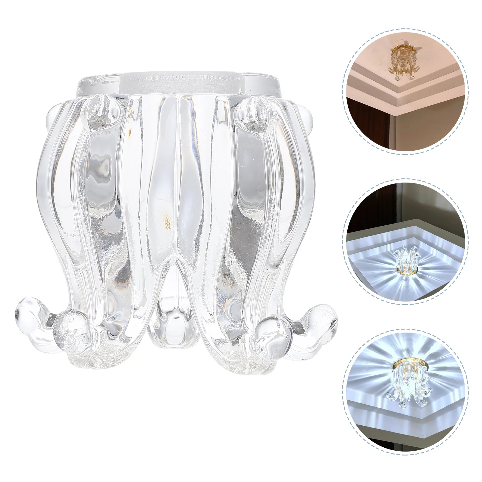 

Shades Shade Lamp Light Hanging Glass Small Covers Chandelier Sconce Wall Replacement Floor Bedside Pendant Lampshade Flower