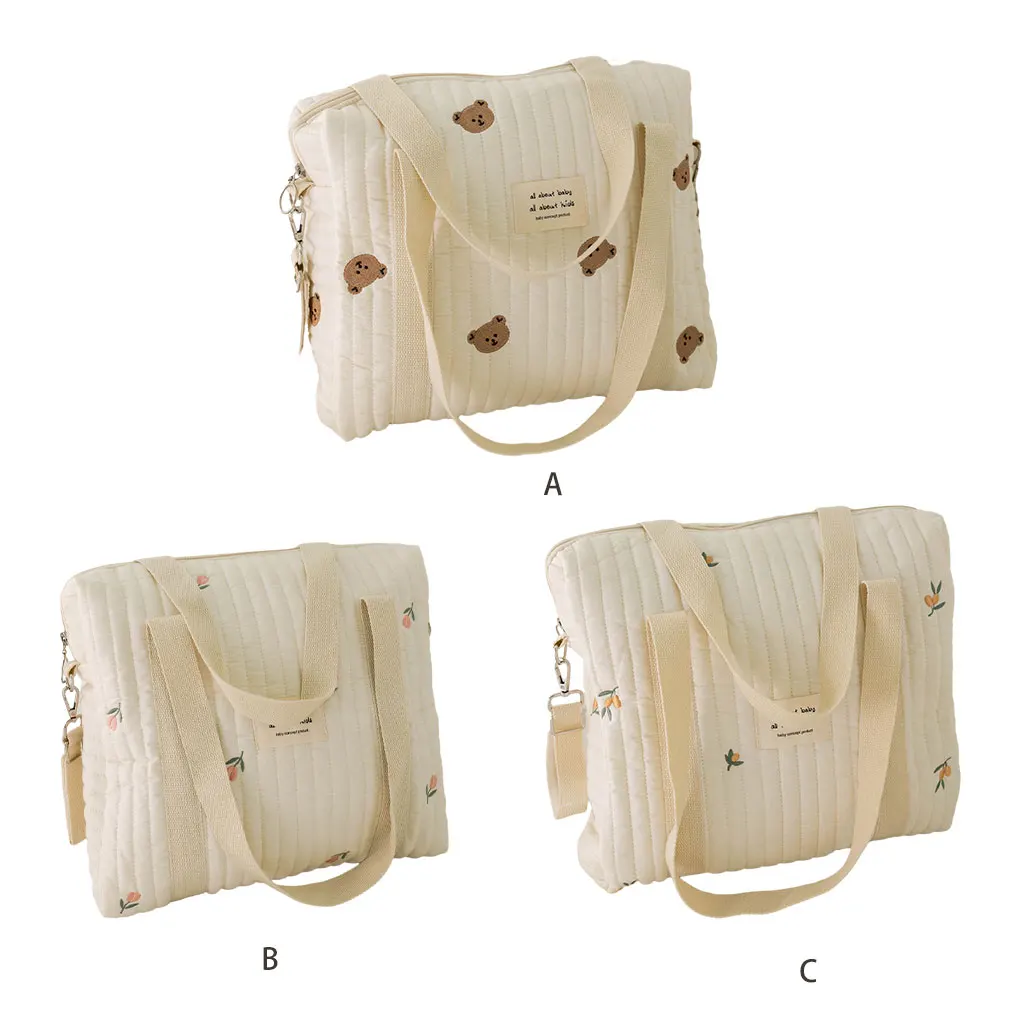 

Белая вместительная сумка для матери все необходимое в стиле многофункциональные сумки для мамы для малышей