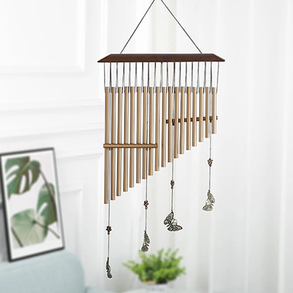 

Harp Aluminum Tube Wind Chimes Home Metal Ornaments Garden Decor Wall Hanging New Year Garden Yard Wind Bells Home Decor