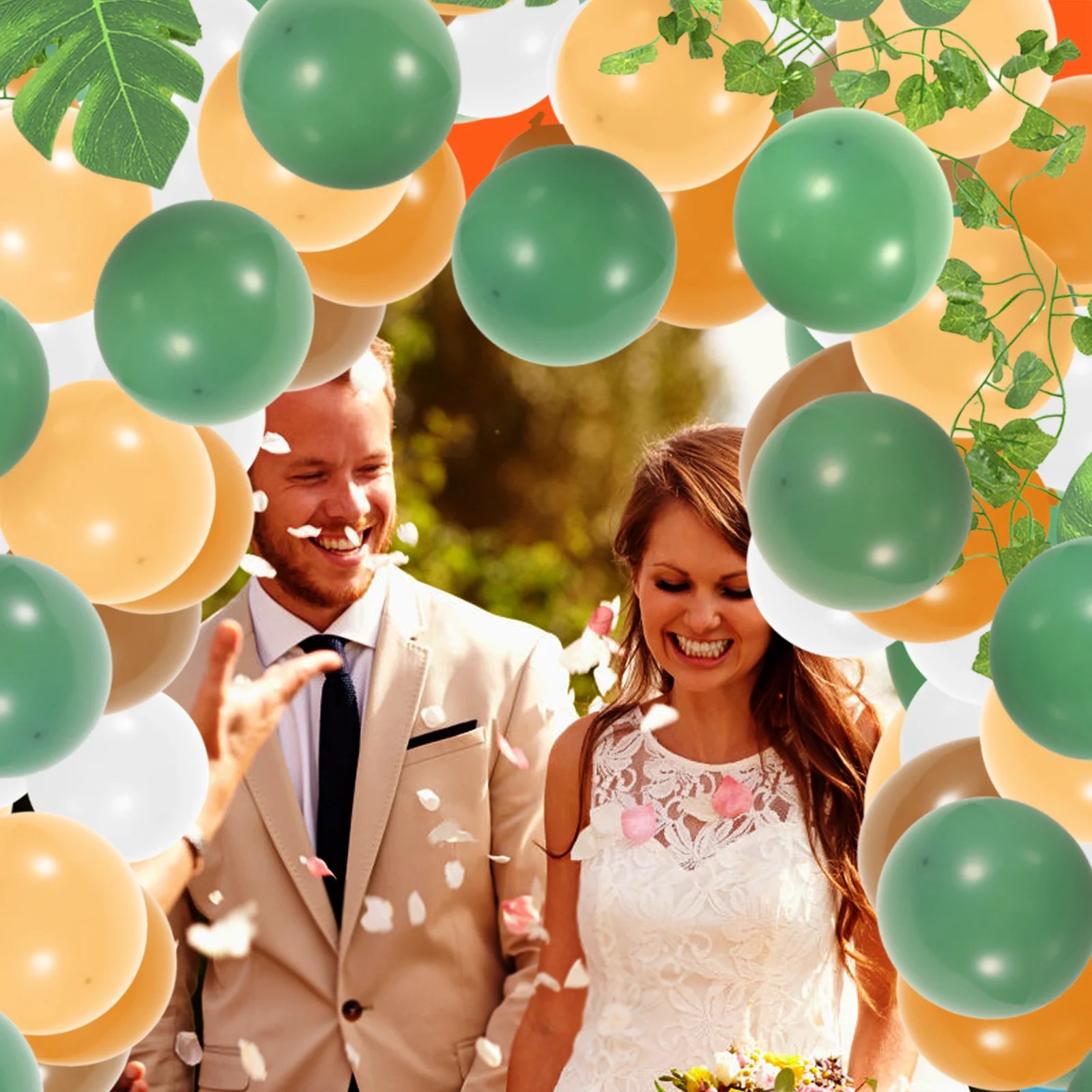 

1 Set Of Jungle Themed Decorative Wedding Birthday Party Balloons Arc Balloons Garland Kit Balloons Decor