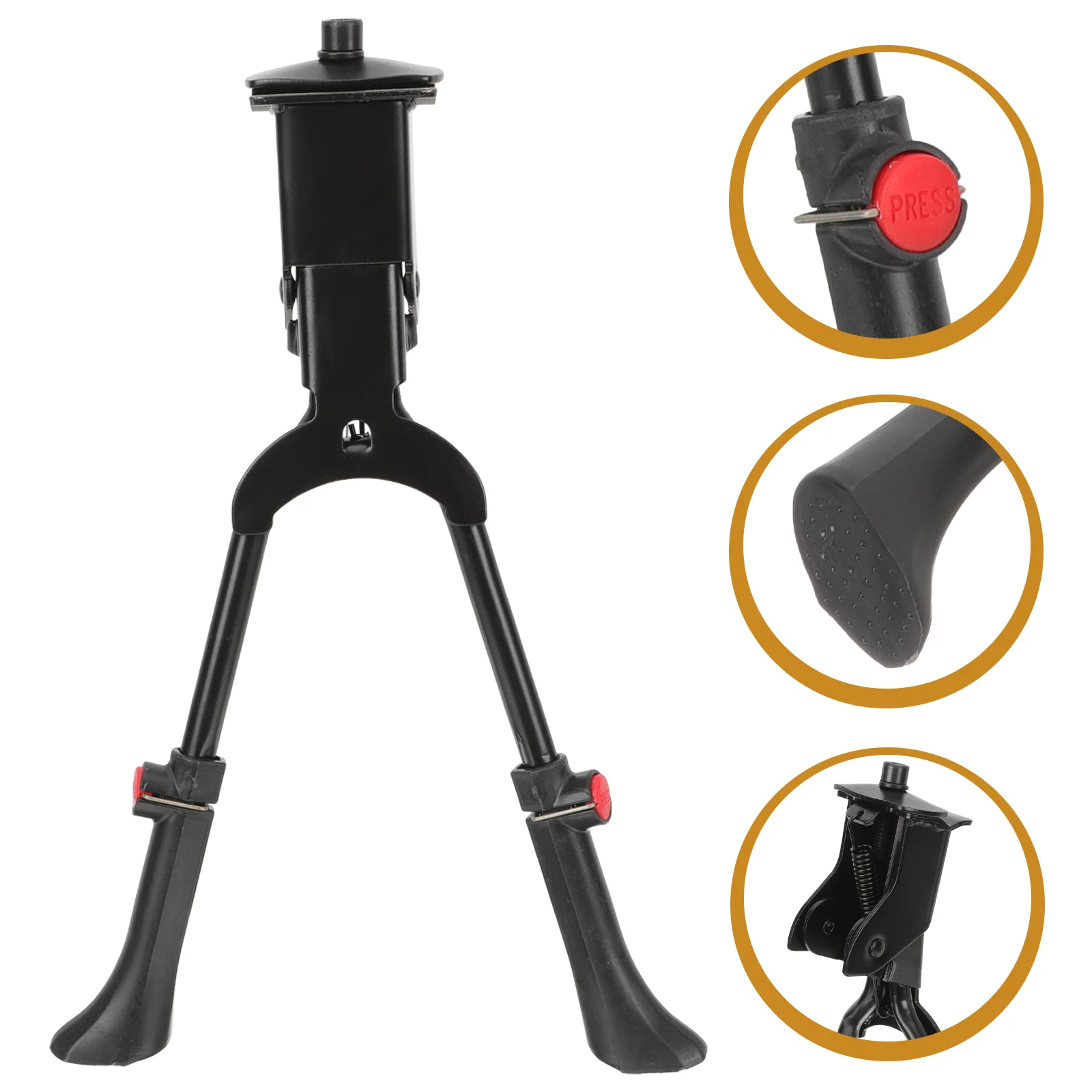 

Practical Bicycle Support Excercise Bike Practical Kickstand Bike Mount Bicycle Stand Tripod Wear-resistant Kickstand