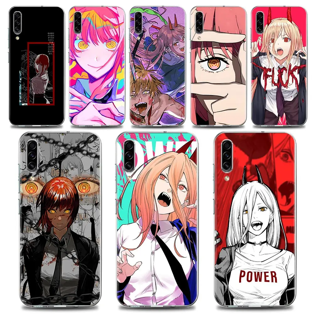 

Makima Power Clear Case For Samsung Galaxy A50 A70 A30s A30 A40 A20 E A03 Note 20 Ultra 8 9 10 Silicone Cover Chainsaw Man Anime