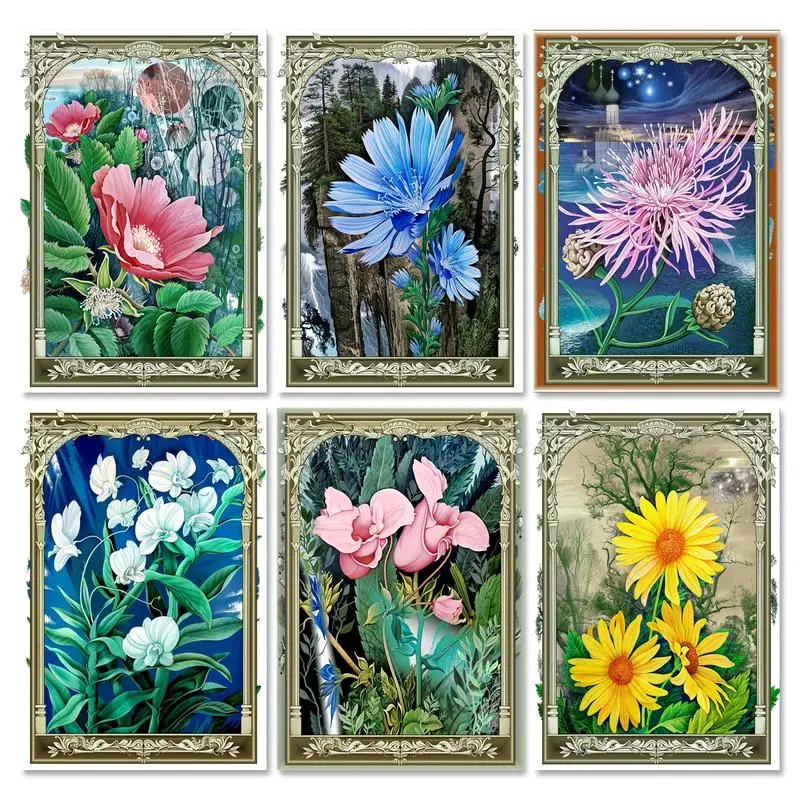 

GATYZTORY Rhinestones 5D DIY Diamond Painting Kits Handicrafts Diamond Embroidery flowers Cross Stitch Gift Wall Decors
