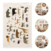 room animals tapestry wall decorative tapestry kids cognition tapestry decor