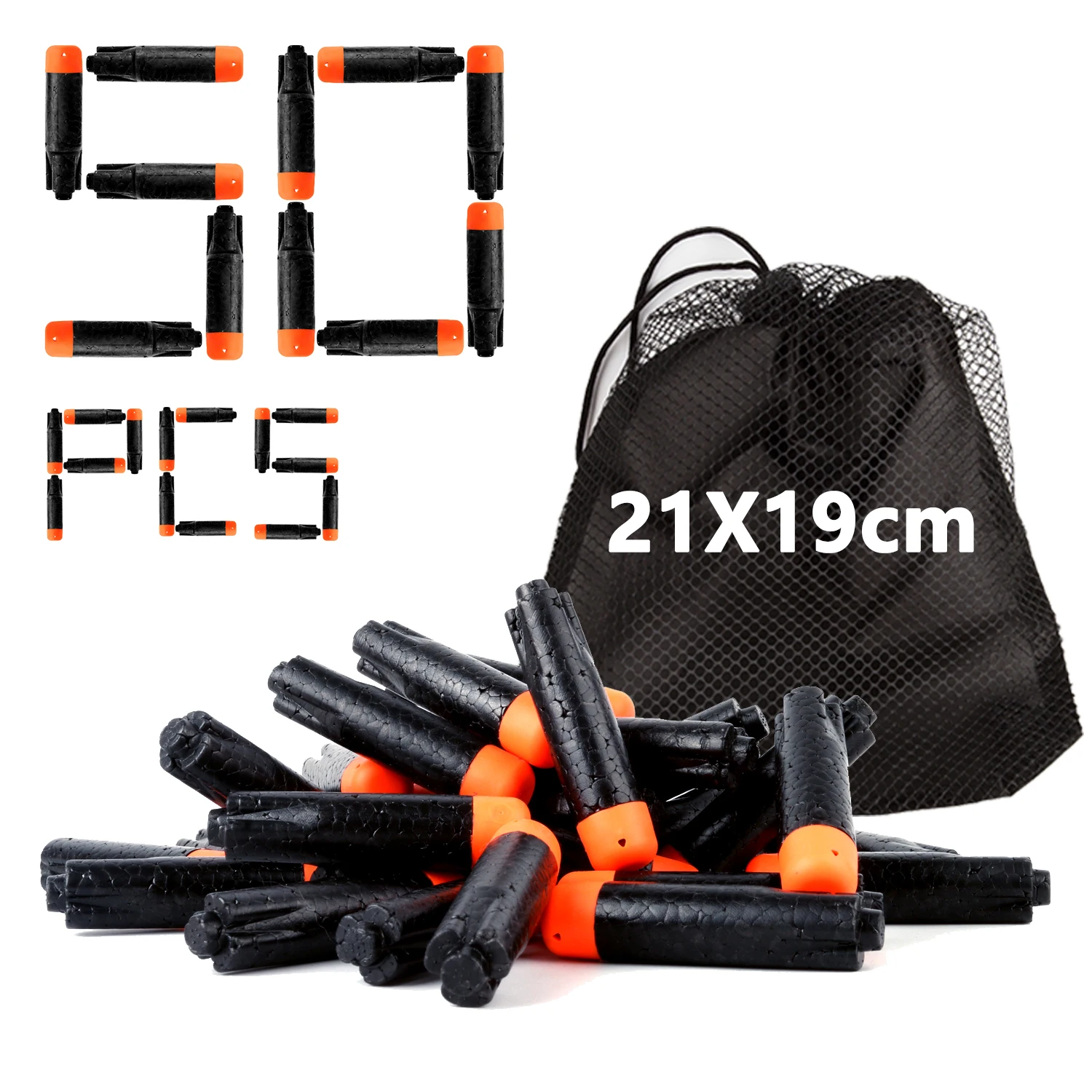 

50 шт., запасные дротики для игрушечного пистолета Nerf