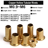m0 9 m1 3 m1 5 m1 7 m2 m2 5 m3 m3 5 m4 m5 m6 copper tubular rivets double sided circuit board pcb nails hollow rivet nuts gb876