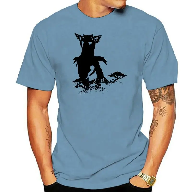 

Мужская хлопковая футболка с принтом, с круглым вырезом и коротким рукавом