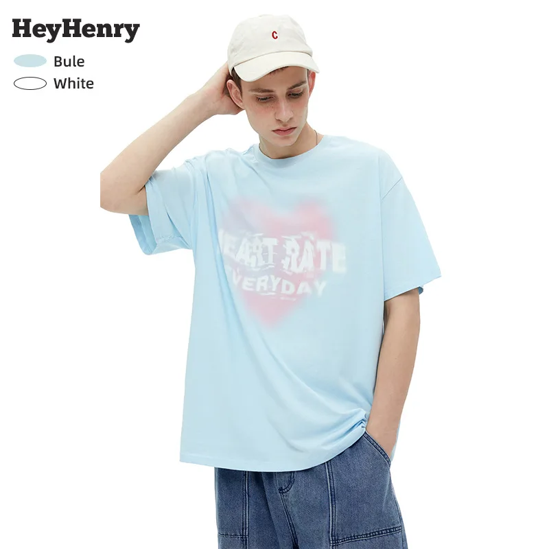 

Постепенная любовь, простая и модная летняя одежда с коротким рукавом и круглым вырезом свободного покроя для пар на весну и лето 2022.