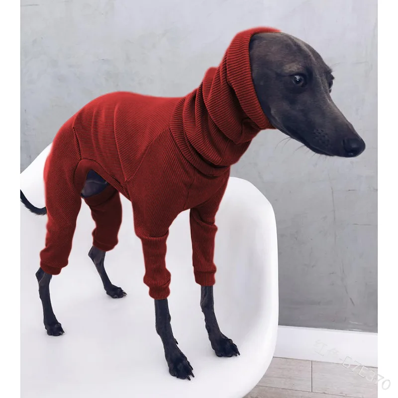 Whippet Italian Greyhound Clothes Lightweight Jumpsuit For Medium And Large Dogs Pet Bodysuit Knit Lazy Design Sense Dog Sweater