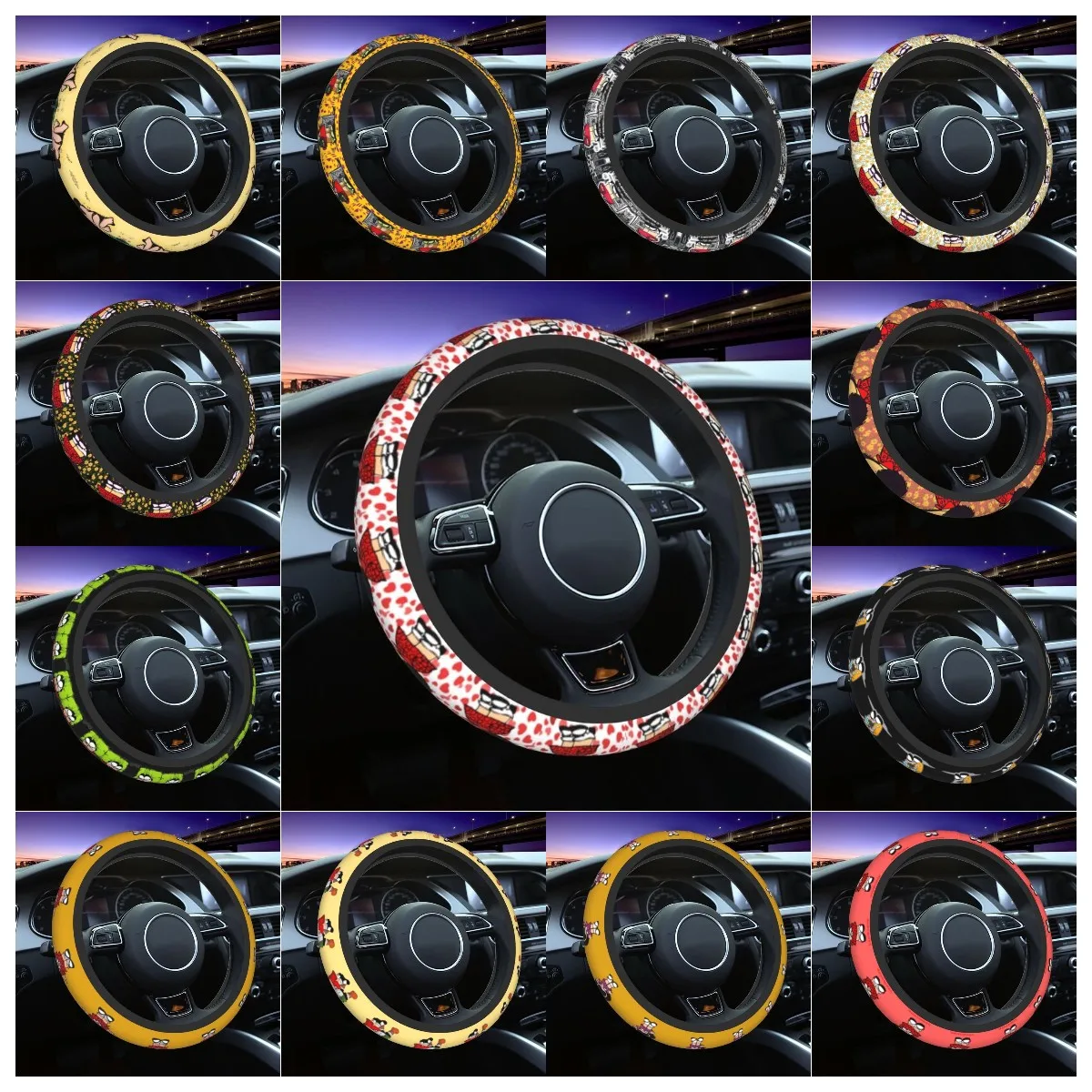 

Чехол для руля автомобиля, 38 см, 15 дюймов