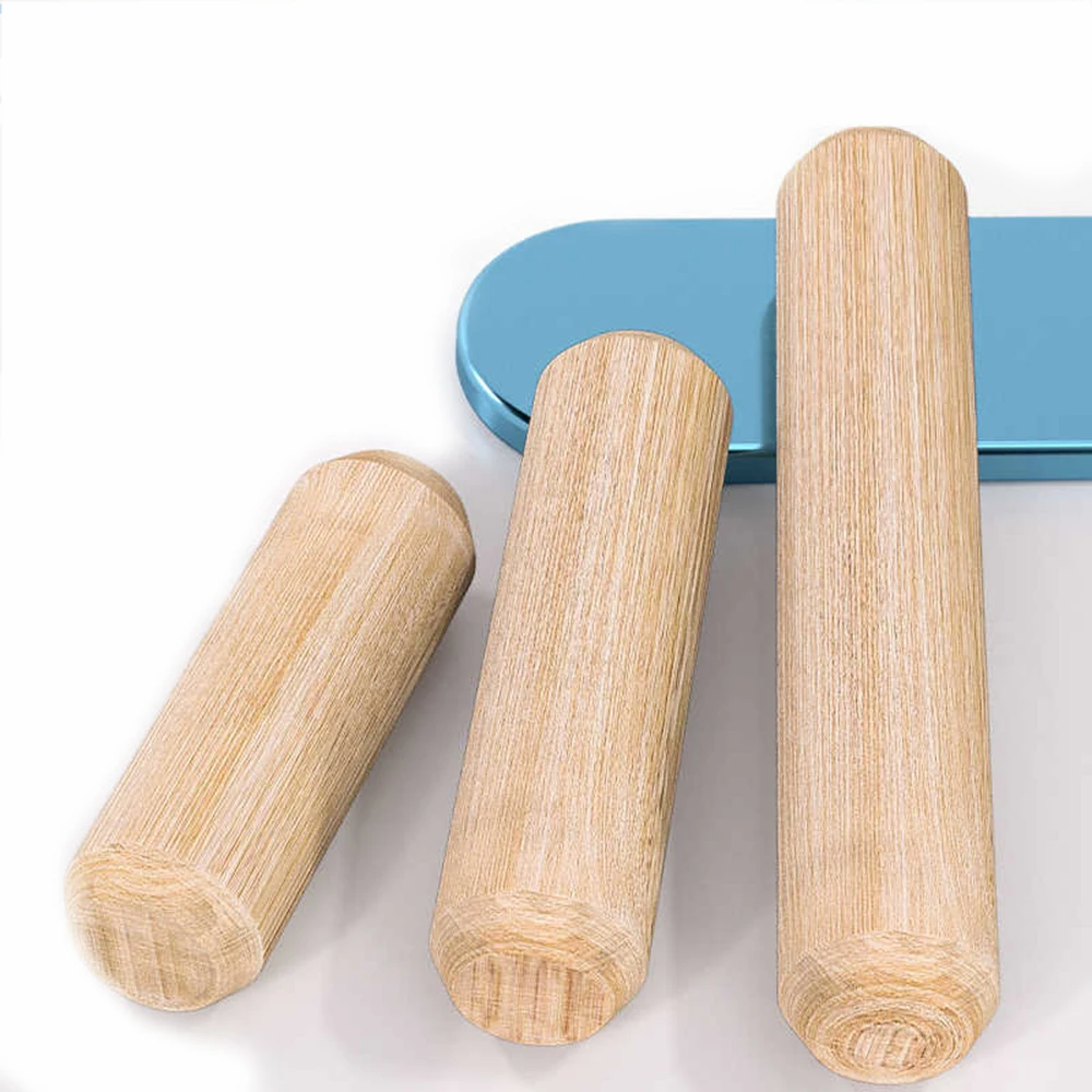 50/100/200 шт. M6 M8 M10 M12 деревянный дюбель для ящика шкафа круглые рифленые деревянные