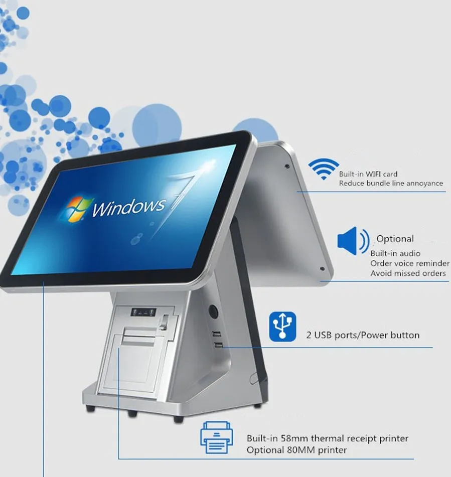 

15.1-inch all-in-one touch cash register with printing, supermarket convenience store catering maternal and child POS terminal