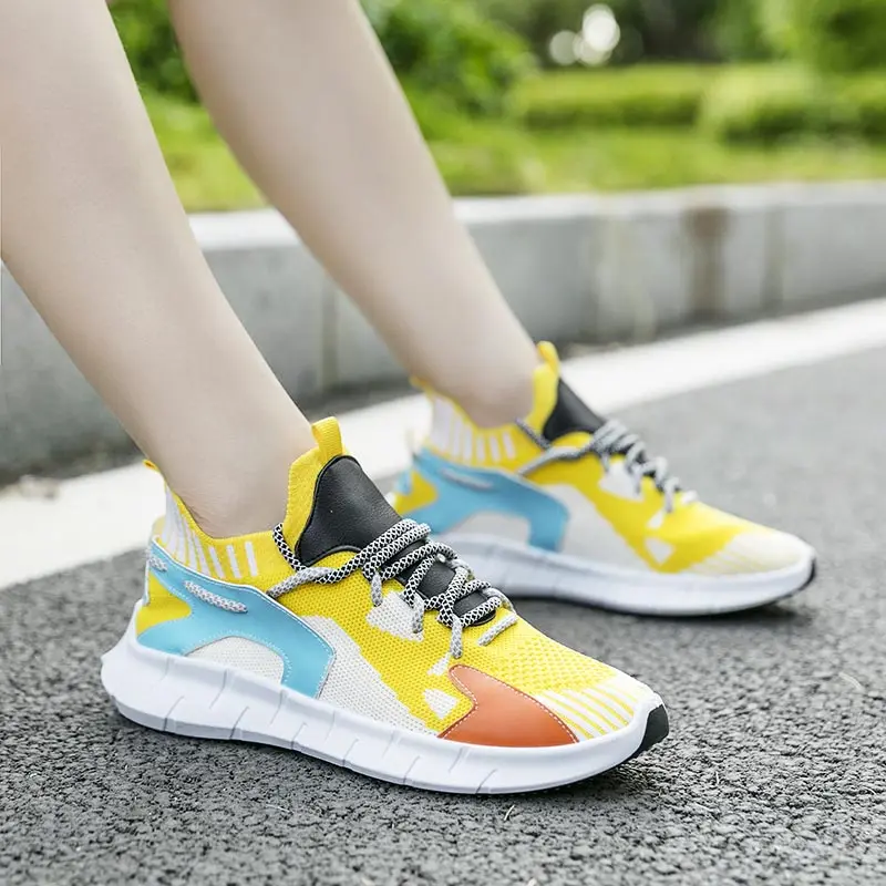 

Женские кроссовки на платформе, тренировочная обувь для бега, зеленая женская спортивная обувь, черная теннисная дышащая женская летняя сп...