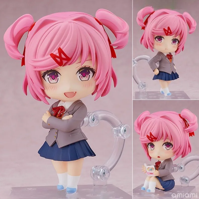 Фото Хорошая улыбка Nendoroid Doki Doki Literature Club! GSC Юрий Моника Нацуи Саой Аниме Фигурка Игрушки Настольный Орнамент Коллекционный Подарок №3