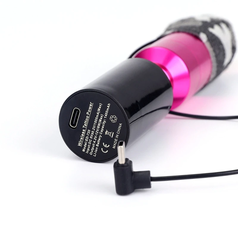 Беспроводной Аккумулятор для тату-машинки RCA DC интерфейс светодиодный цифровой