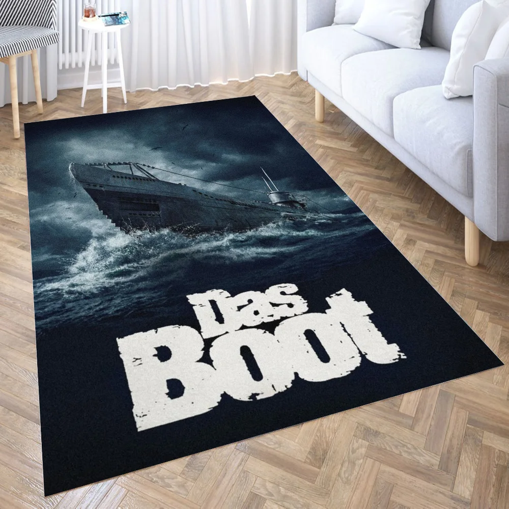 

Das Boot Movie Poster Rug Floor Mats Carpet for Living Room Doormat Plush Non-slip Chair Mat Bathroom Carpet