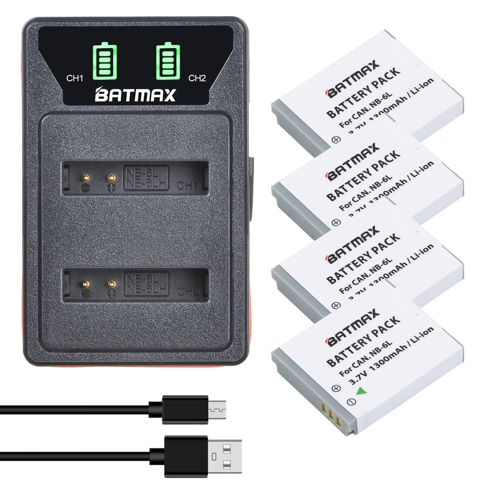 Зарядное устройство NB-6L NB 6L с двумя USB-портами и ЖК-дисплеем для Canon IXUS 310 SX240 SX275 SX280 SX510 SX500 HS 95