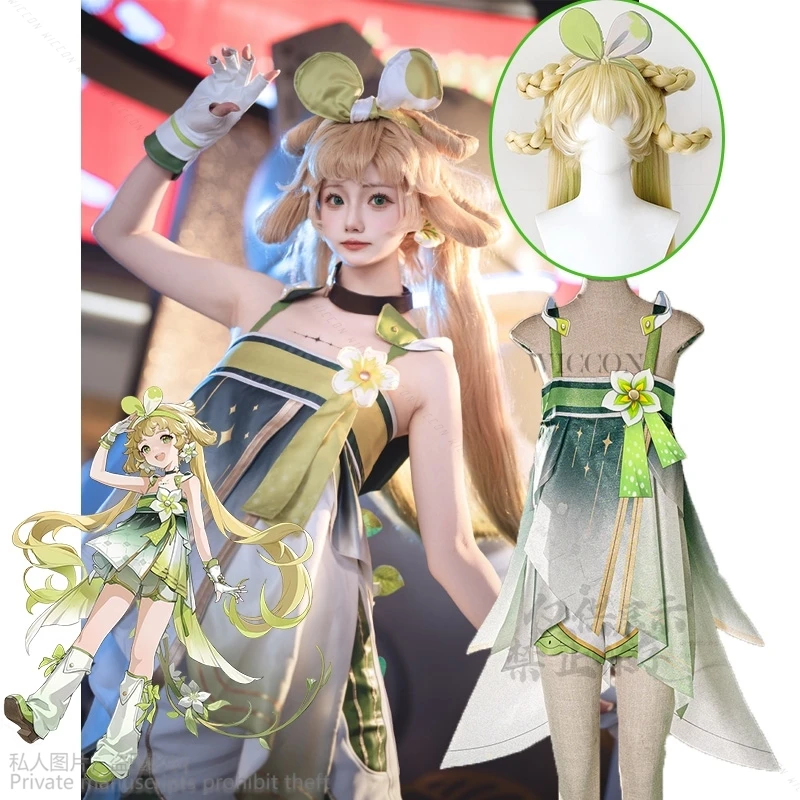 Парик для косплея Верины игра волны утер парик длинные волосы ботаник новая