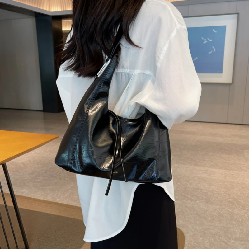 

Bag for Women 2023 New Soft Leather Simple Large Capacity Shoulder Bag Fashion Leisure Tote Bag Full Match Women Handbags