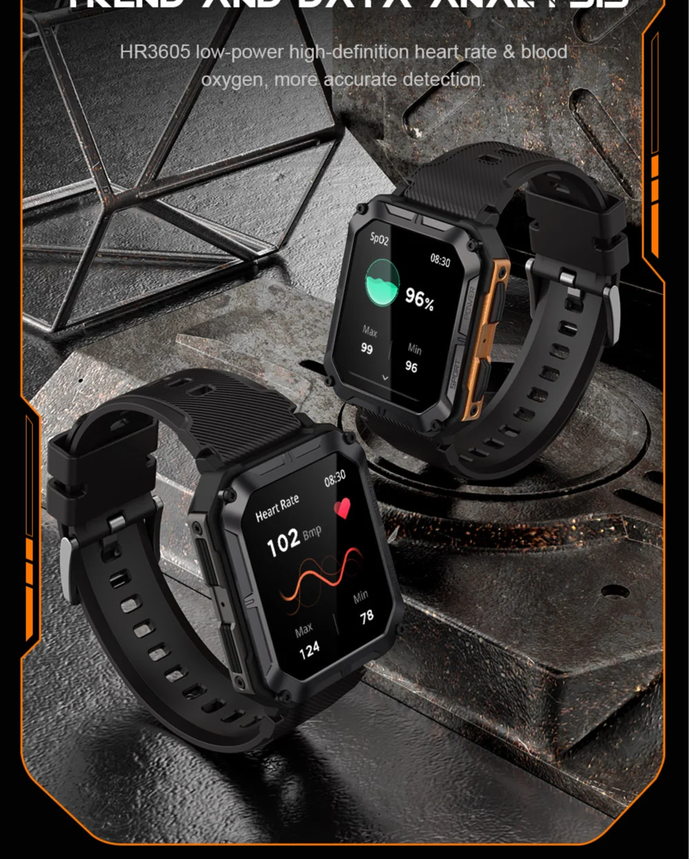 Для Motorola Moto G Power 5G Realme GT Neo3 Новый смарт-браслет Водонепроницаемые спортивные