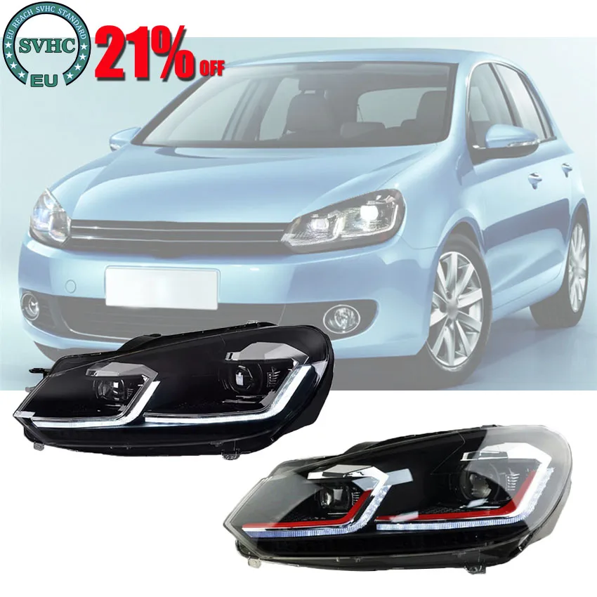 Автомобильные фары для VW Golf 6 2010-2013 GTI стайлинга автомобилей автомобильные