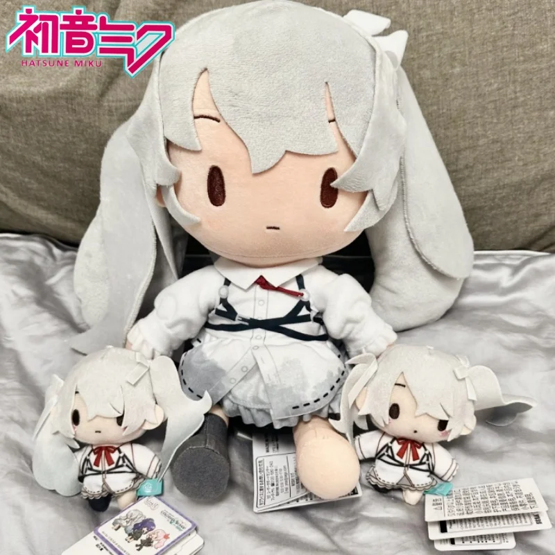 Фото В наличии Оригинальный SEGA Fuwa Petit Fufu 27 см Хацунэ Мику Красочная сцена Futami проект feat Белый лук L Плюшевая кукла Подарочная игрушка №2