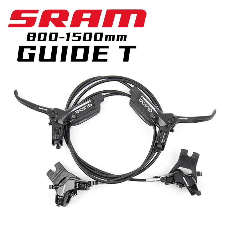 

SRAM GUIDE T Brake DB 4-PISTON MTB Mountain Bicycle Bike Hydraulic Disc Brake Black Front & Rear 800/1500mm
