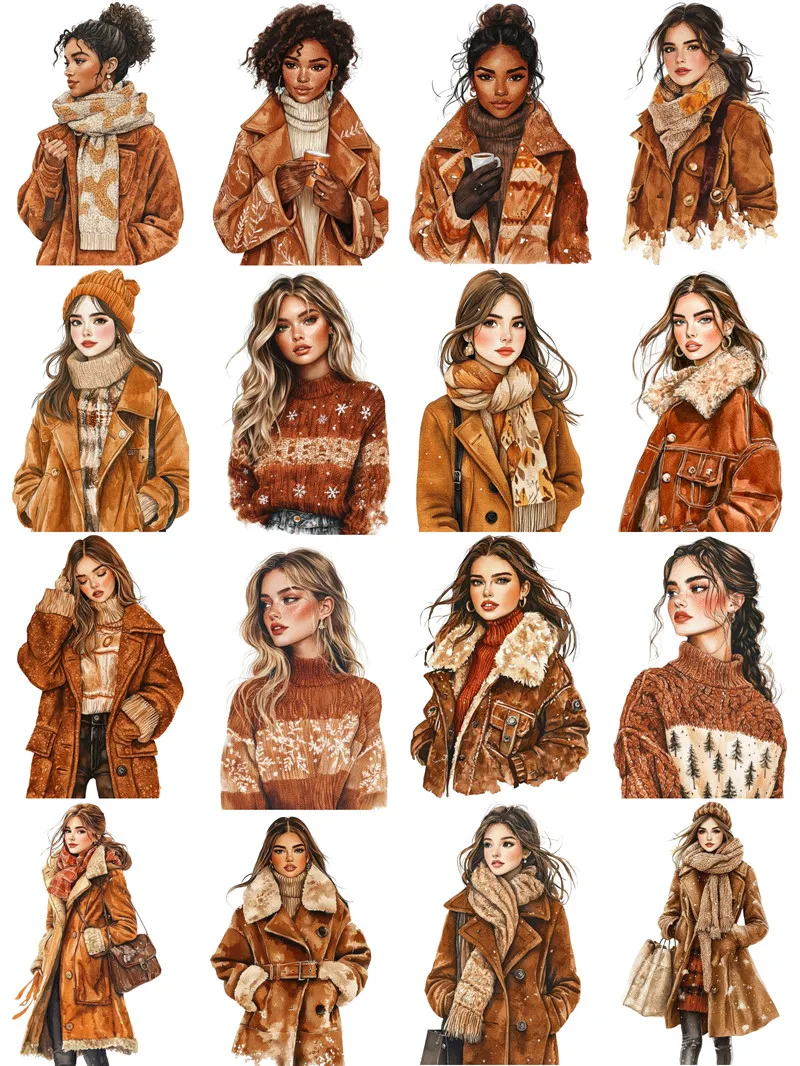 Модные зимние наклейки для девочек рукоделия и скрапбукинга детские игрушки