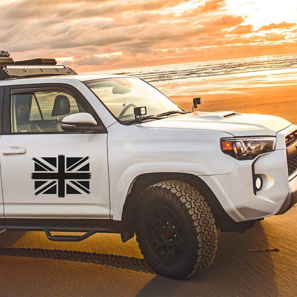 Юнион Джек потертая наклейка большая для каравана дом на колесах грузовик