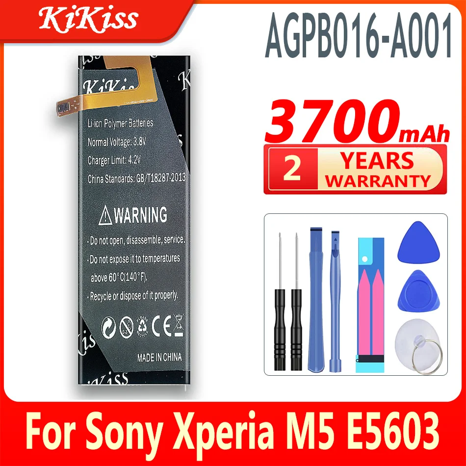 

3700mAh AGPB016-A001 Battery For Sony Xperia M5 M 5 dual E5603 E5606 E5653 E5633 E5643 E5663 E5603 E5606 Replacement Battery