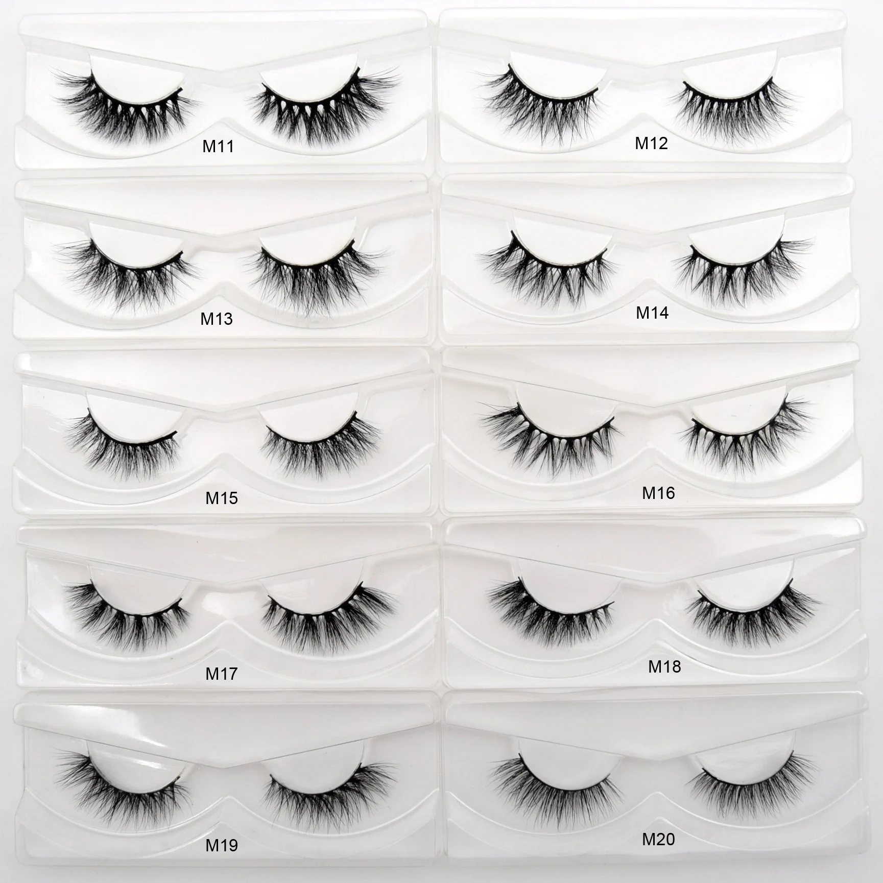 3 пары 3D норковых ресниц оптовая продажа натуральные тонкие пушистые ресницы