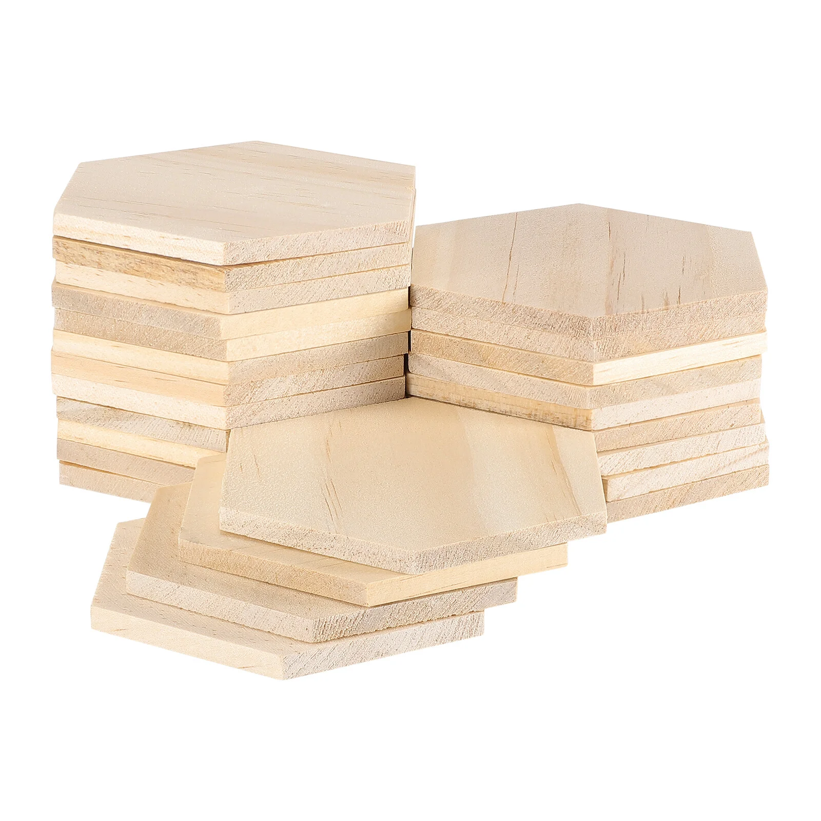 

Healifty 25 шт., 9 см, деревянные шестиугольные вырезы, деревянные ломтики, аксессуары для рукоделия