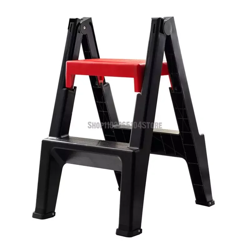 

Folding Ladder Two-step Step Stool Herringbone Dual Purpose Household Foot Climbing Stool Car Wash Stool High And Low Thickened