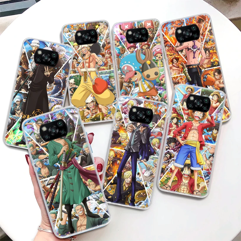 

Anime Luffy Zoro One Piece Coque Phone Case For Xiaomi Poco X3 Nfc X4 M3 M4 Pro M2 F3 F2 F1 Mi Note 10 A1 A2 A3 Lite CC9E Soft C