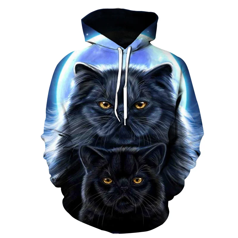 

Cute 3D Cat Hoodies Men Women Sweatshirt Harajuku Hooded Autumn Boys Girls Animal 3D Hoodies Streetwear Pullovers Men clothing