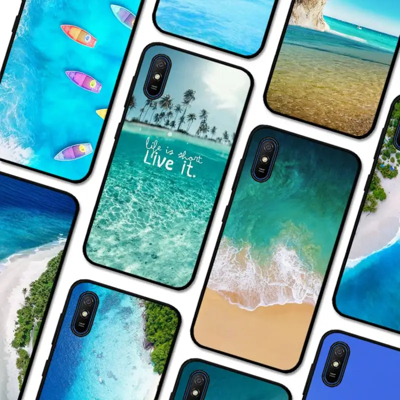 

Summer Beach Sea Phone Case for Redmi 5 6 7 8 9 A 5plus K20 4X S2 GO 6 K30 pro