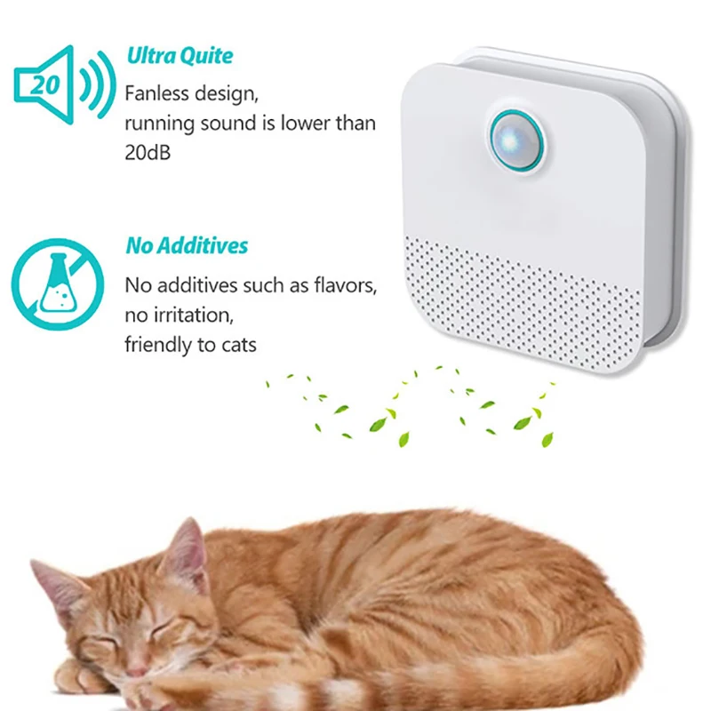 

4000mAh Smart Cat Odor Purifier for Cats Litter Box Deodorizer Dog Toilet Rechargeable Air Cleaner Pets Deodorization