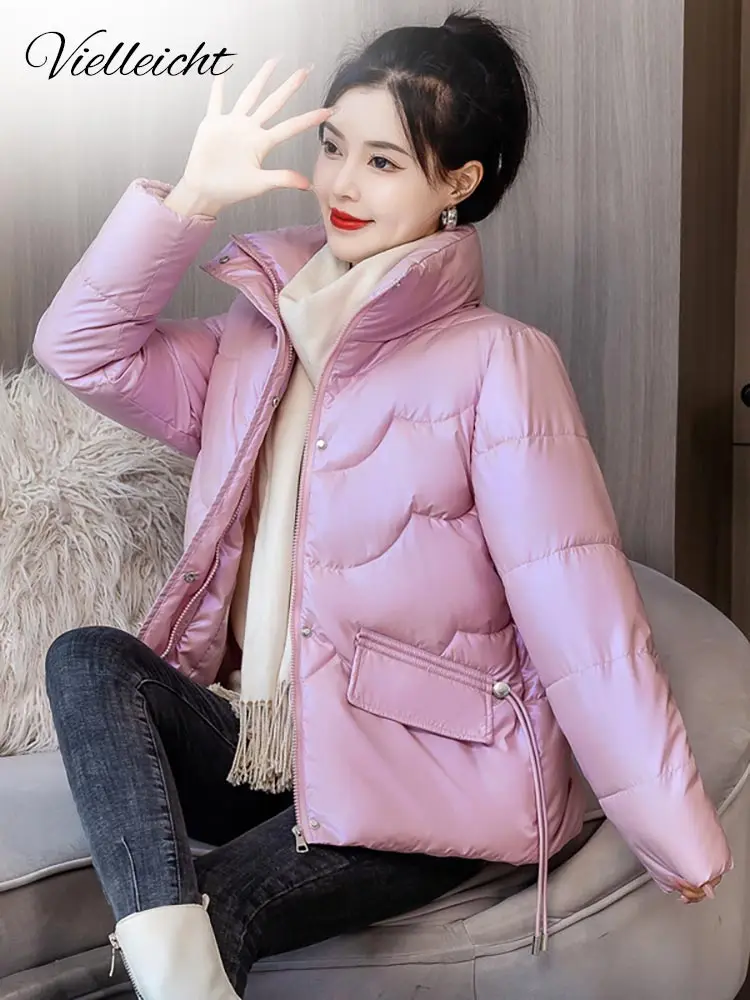Vielleicht Autumn Winter Fashion Jackets for Women Streetwear Stand Collar Winter Clothes Women Jackets and Coats Loose Student